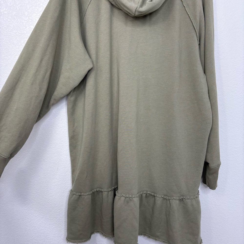 American Eagle Outfitters Olive Hoodie Dress - Picture 7 of 9
